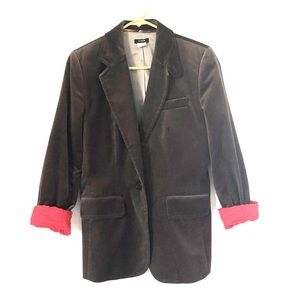 J.CREW Blazer Gray/Green w/ red inner cuffs-Size6